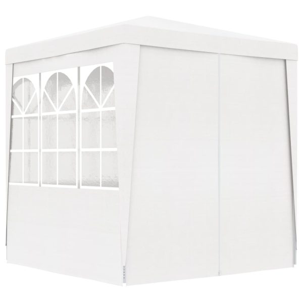 Gazebo Professionale Con Pareti 2,5x2,5 M Bianco 90 G/m² - Image 4
