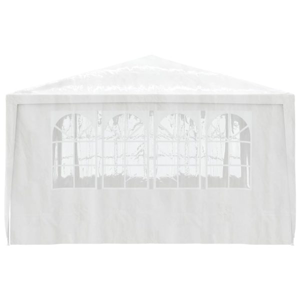 Gazebo Professionale Con Pareti 4x4 M Bianco 90 G/m² - Image 4