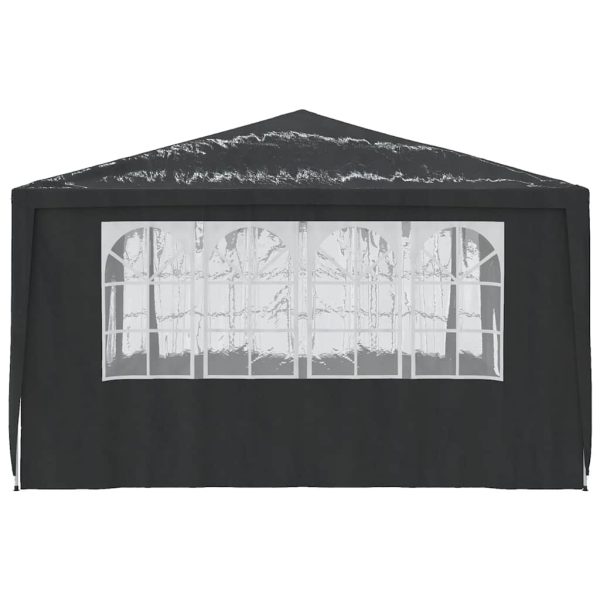 Gazebo Professionale Con Pareti 4x4 M Antracite 90 G/m² - Image 4