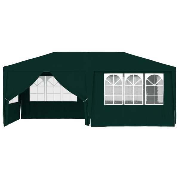 Gazebo Professionale Con Pareti 4x6 M Verde 90 G/m² - Image 3