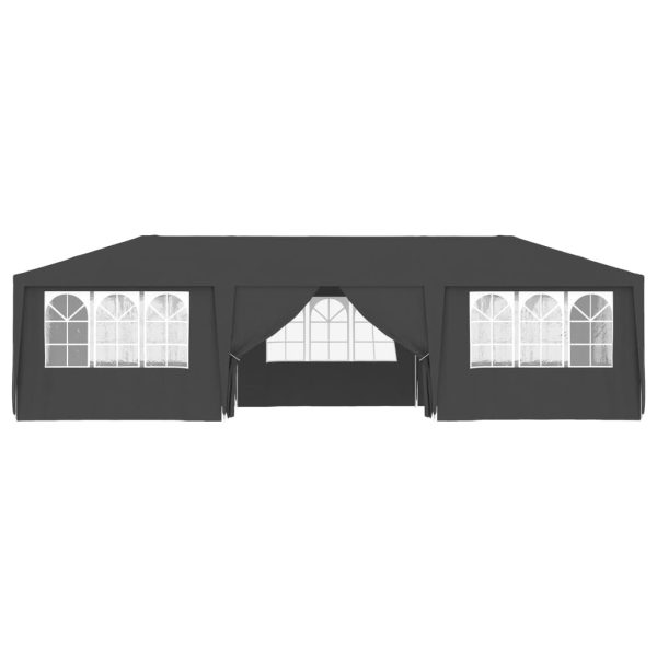 Gazebo Professionale Con Pareti 4x9 M Antracite 90 G/m² - Image 3