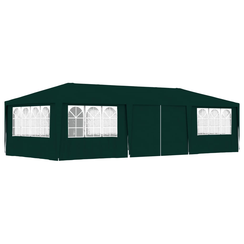 Gazebo Professionale Con Pareti 4x9 M Verde 90 G/m²