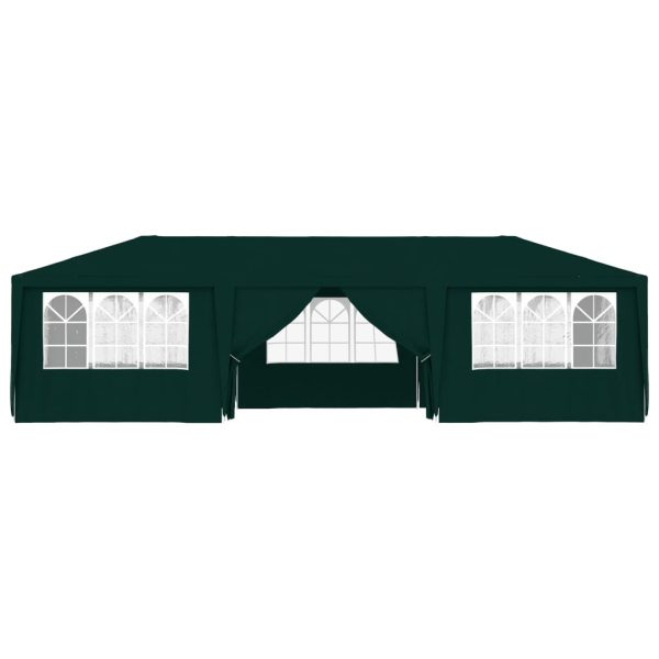 Gazebo Professionale Con Pareti 4x9 M Verde 90 G/m² - Image 3