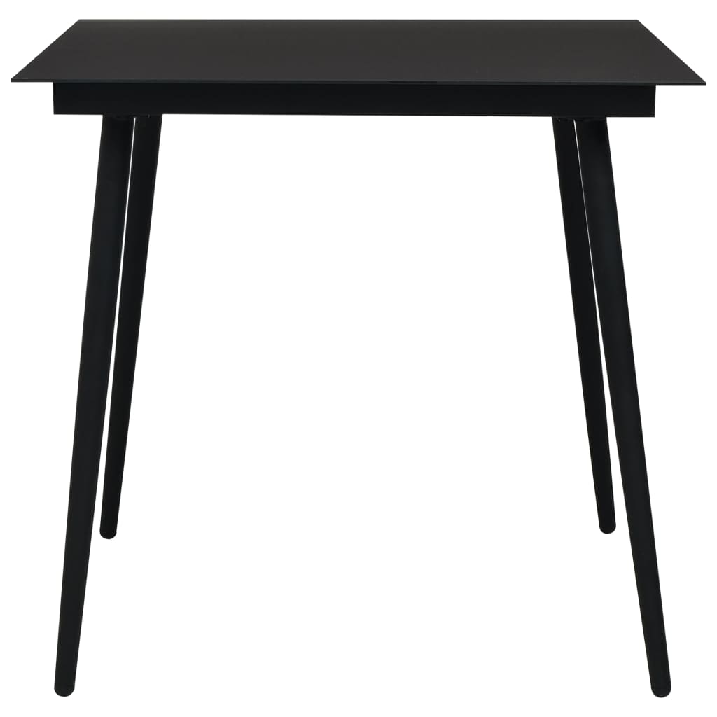 Set Da Pranzo Da Esterni 5 Pz In Corda Di Cotone E Acciaio Nero - Image 3