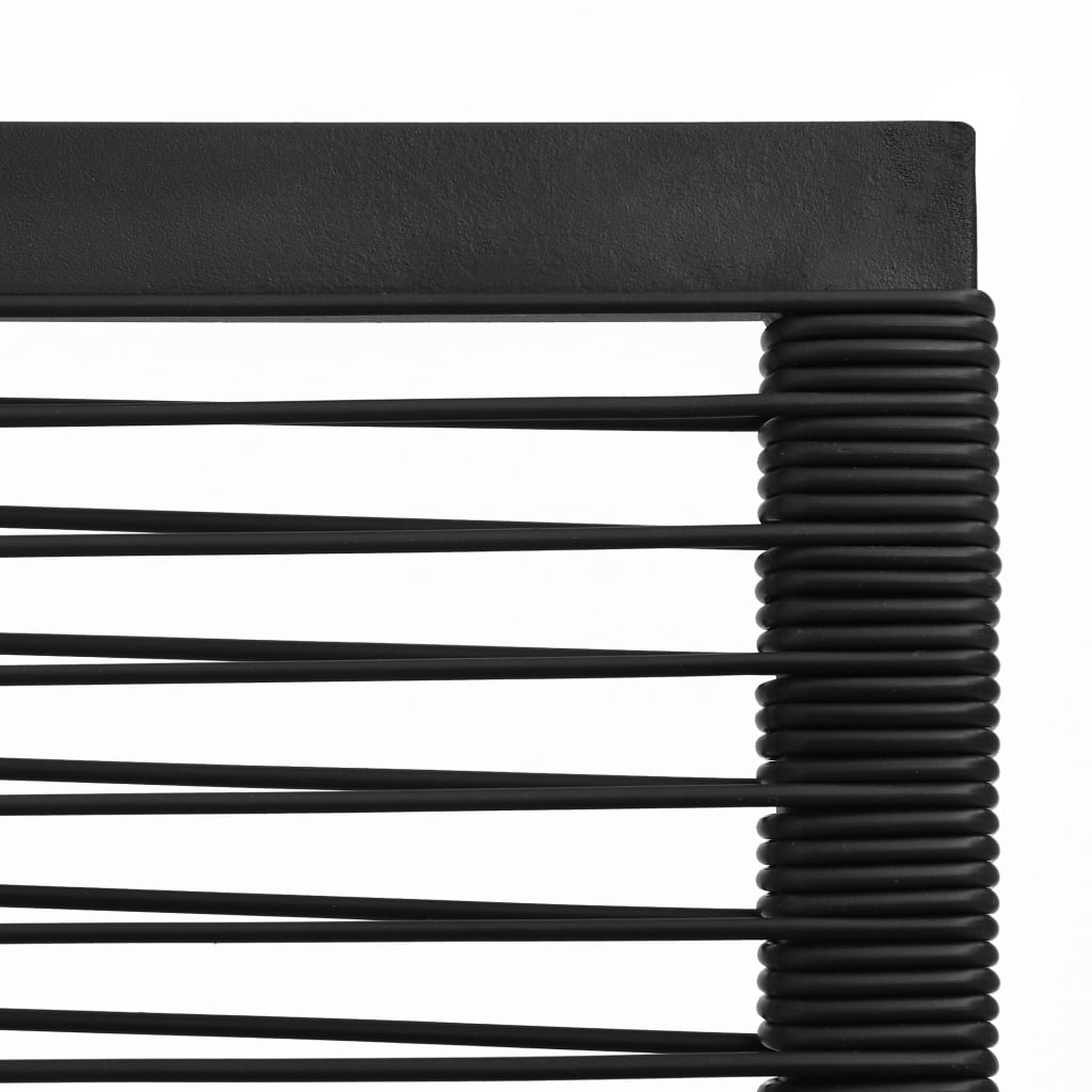 Sedie Da Giardino 2 Pz Nere In Rattan Pvc - Image 6