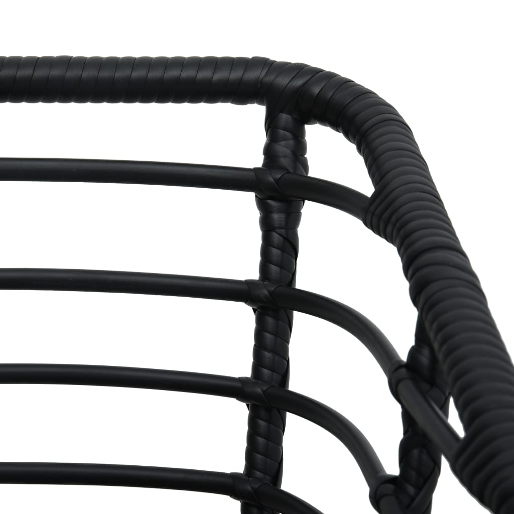 Set Da Bistrot 3 Pz In Polyrattan Nero - Image 6