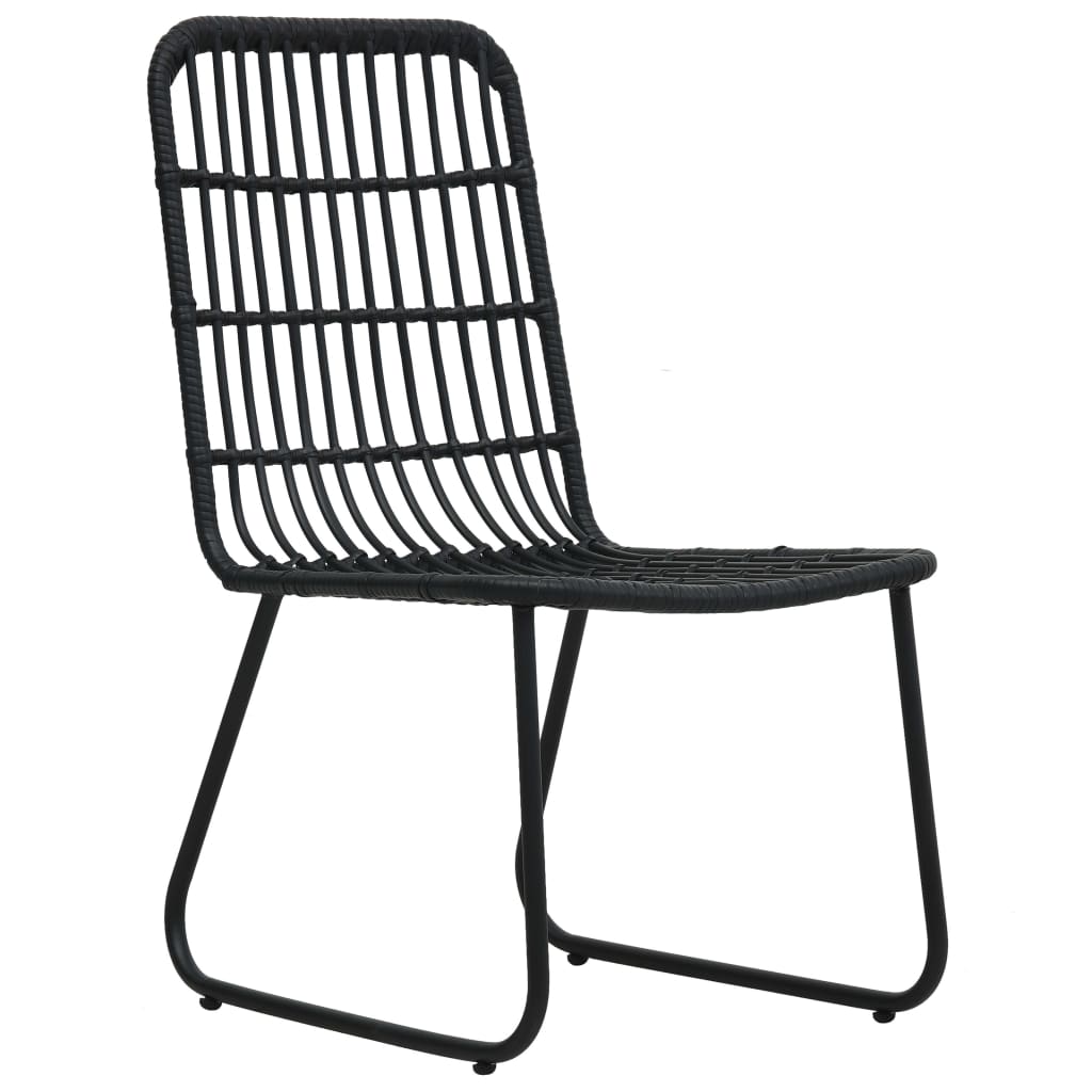 Set Da Bistrot 3 Pz In Polyrattan Nero - Image 4