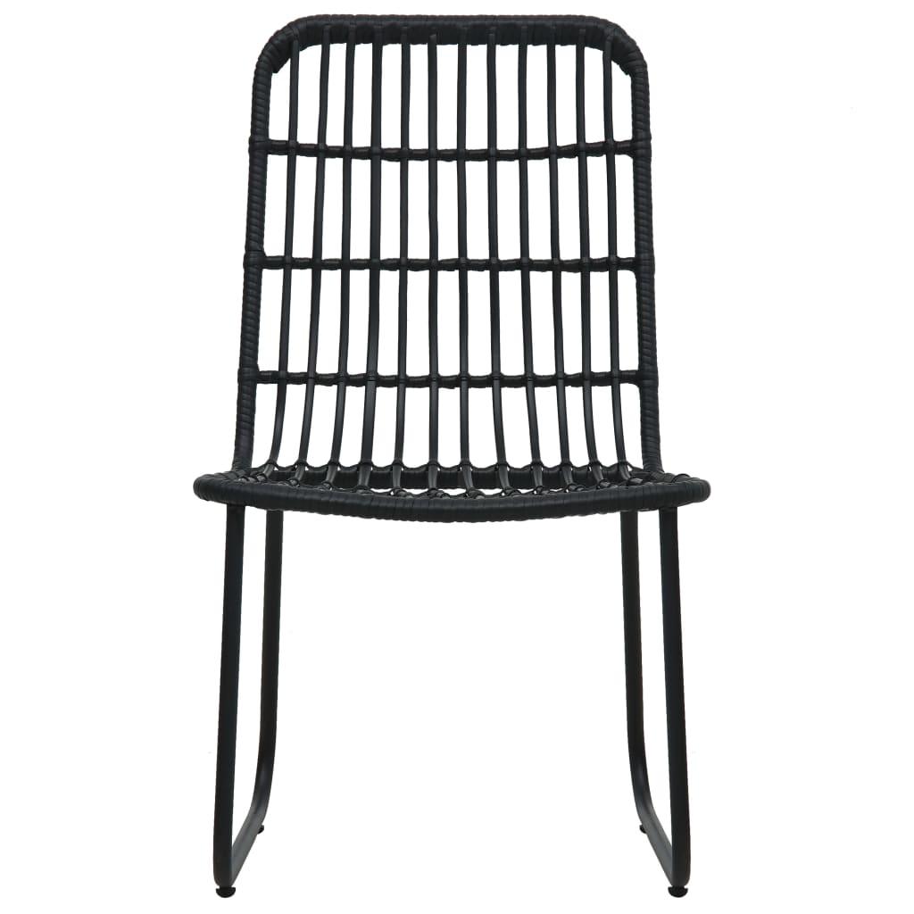 Set Da Bistrot 3 Pz In Polyrattan Nero - Image 5