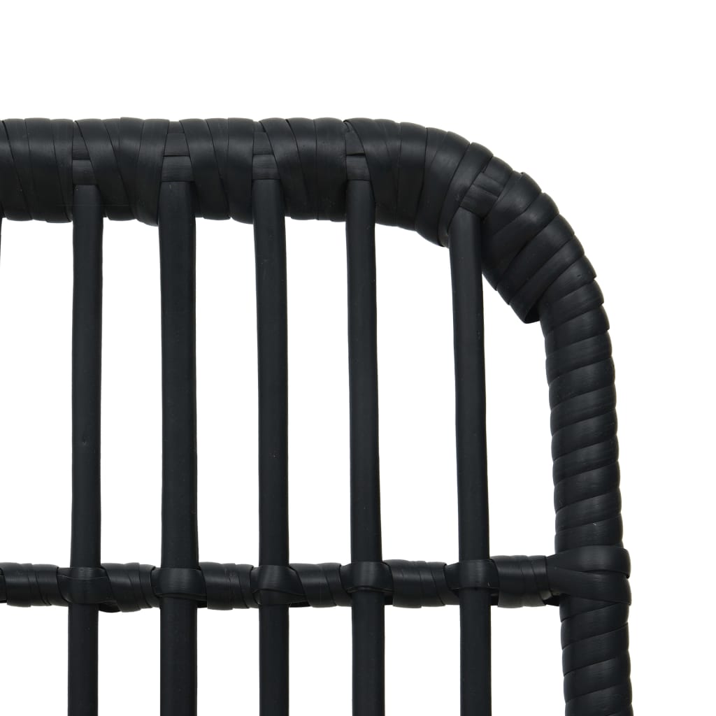 Set Da Bistrot 3 Pz In Polyrattan Nero - Image 6