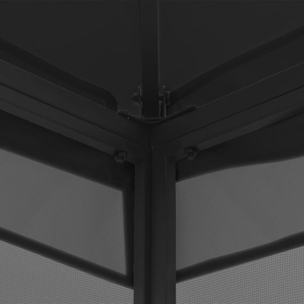 Gazebo Con Rete 300x300x265 Cm Antracite - Image 4