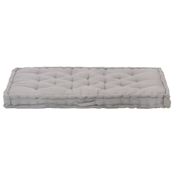 Cuscino Per Pallet E Pavimento In Cotone 120x80x10 Cm Grigio - Image 3