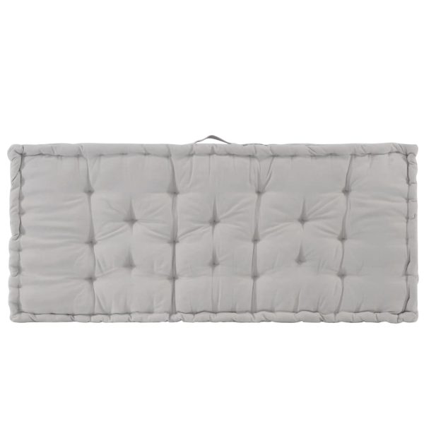 Cuscino Per Pallet E Pavimento In Cotone 120x80x10 Cm Grigio - Image 4