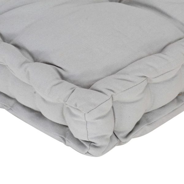 Cuscino Per Pallet E Pavimento In Cotone 120x80x10 Cm Grigio - Image 5