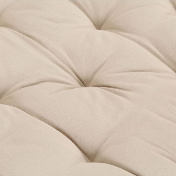 Cuscino Per Pallet E Pavimento In Cotone 120x80x10 Cm Beige - Image 6