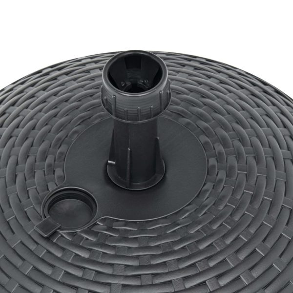 Base Ombrellone Sabbia/acqua 20l Antracite Rattan In Plastica - Image 5