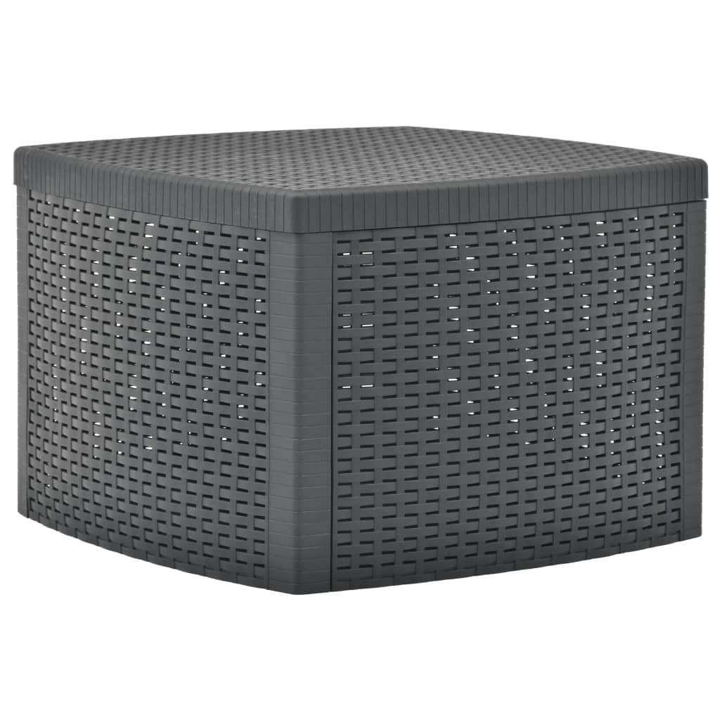 Tavolino Antracite 54x54x36,5 Cm In Plastica