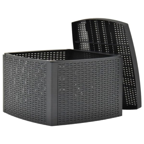 Tavolino Antracite 54x54x36,5 Cm In Plastica - Image 3