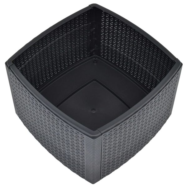 Tavolino Antracite 54x54x36,5 Cm In Plastica - Image 4