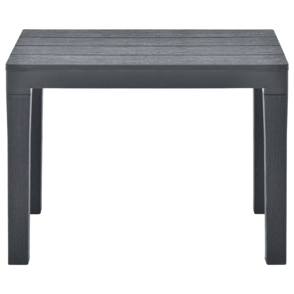 Panchine Da Giardino 2 Pz Antracite In Plastica - Image 3
