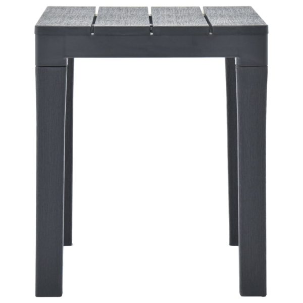 Panchine Da Giardino 2 Pz Antracite In Plastica - Image 4