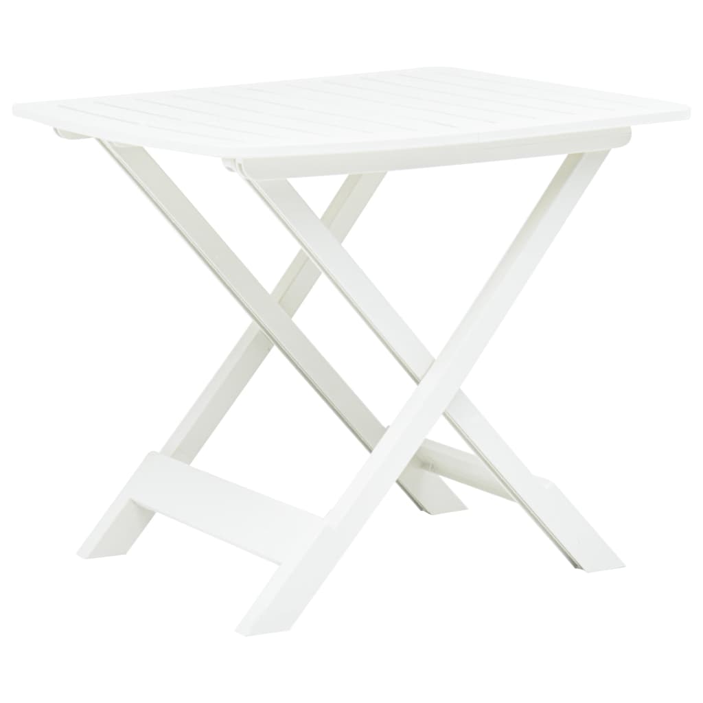 Tavolo Da Giardino Bianco 79x72x70 Cm Plastica