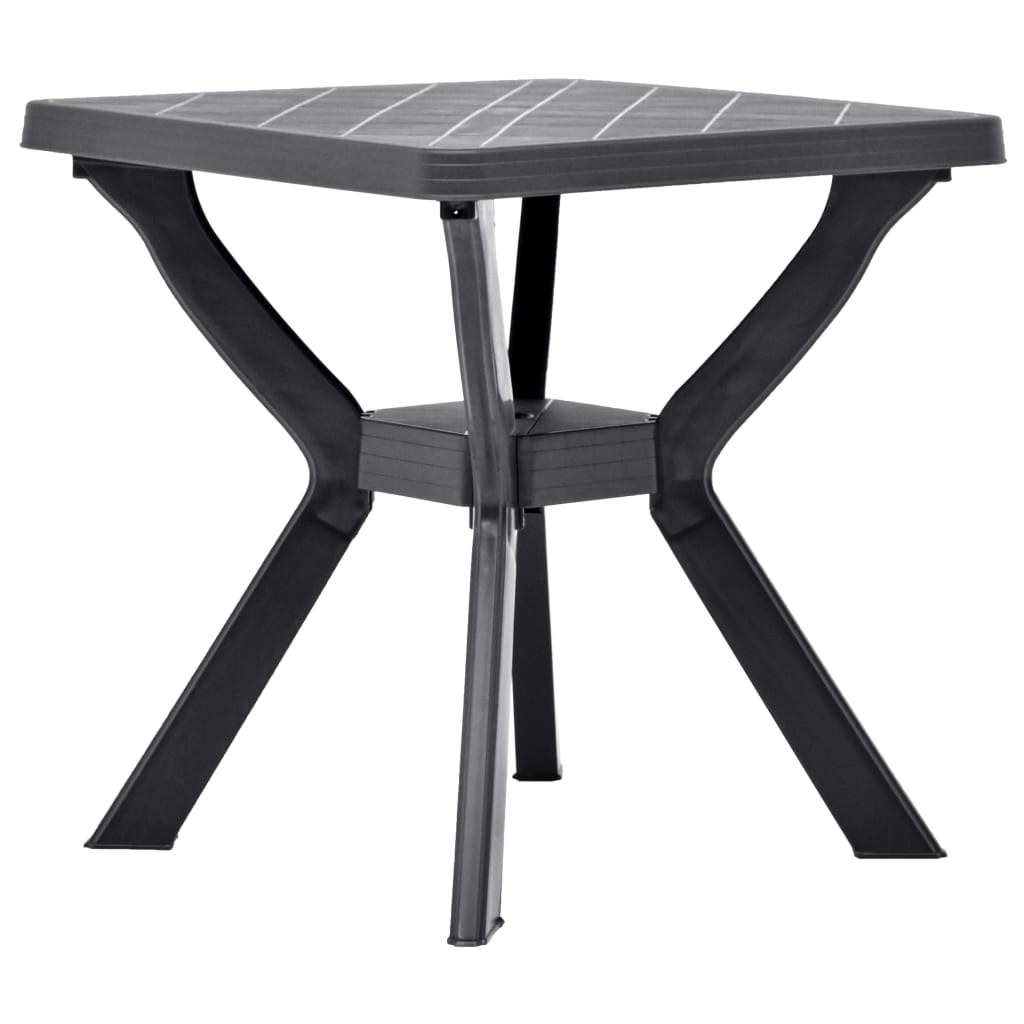 Tavolo Da Bistrot Antracite 70x70x72 Cm In Plastica