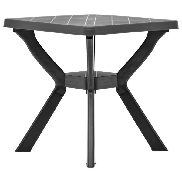 Tavolo Da Bistrot Antracite 70x70x72 Cm In Plastica - Image 3