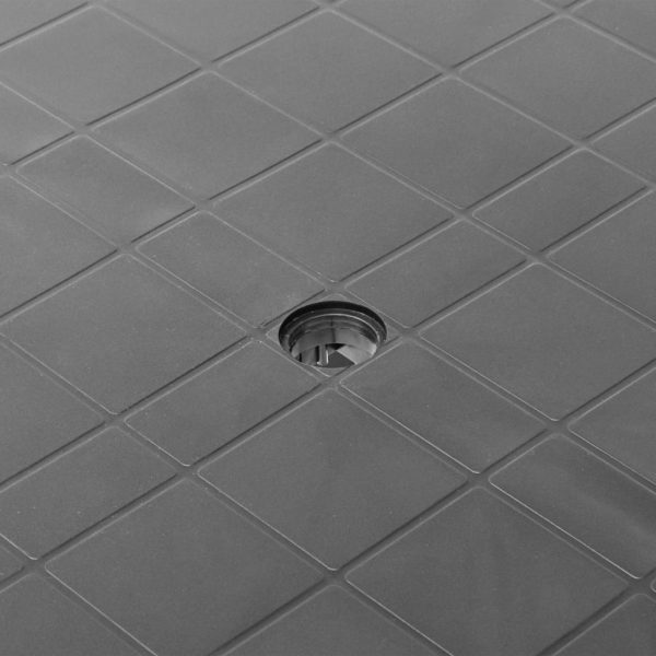 Tavolo Da Giardino Antracite 80x75x72 Cm In Plastica - Image 4