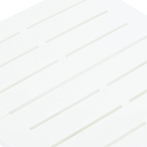 Tavolo Da Giardino Pieghevole Bianco 45x43x50 Cm In Plastica - Image 6