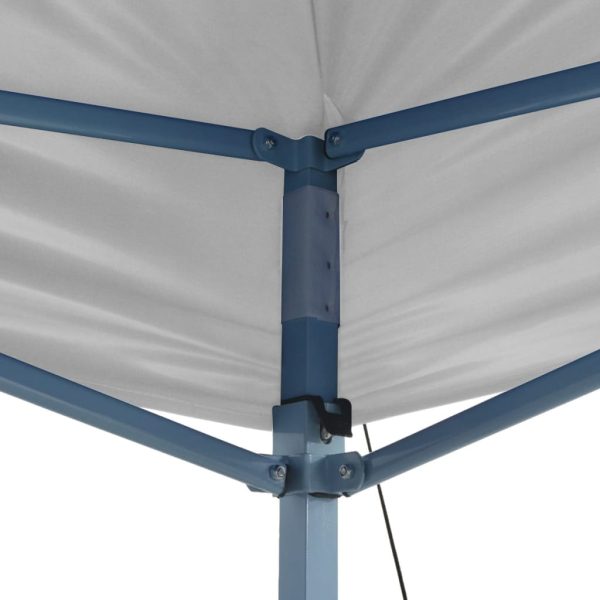 Gazebo Professionale Pieghevole 3x6 M Acciaio Bianco - Image 3