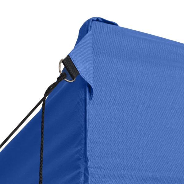 Gazebo Pieghevole Con 4 Pareti 3x6m Acciaio Blu - Image 5