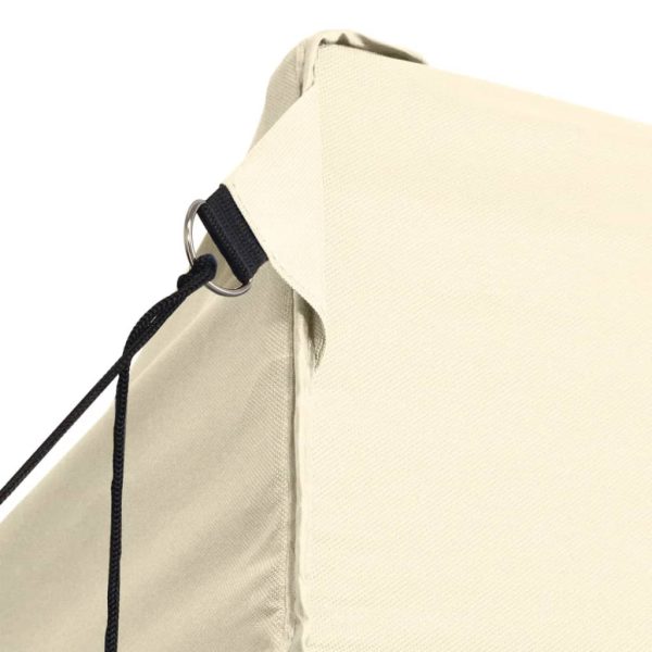 Gazebo Professionale Pieghevole Con 4 Pareti 3x6m Acciaio Crema - Image 5