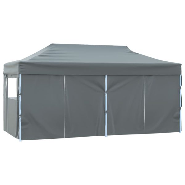 Gazebo Pieghevole Con 4 Pareti 3x6m Acciaio Antracite - Image 4