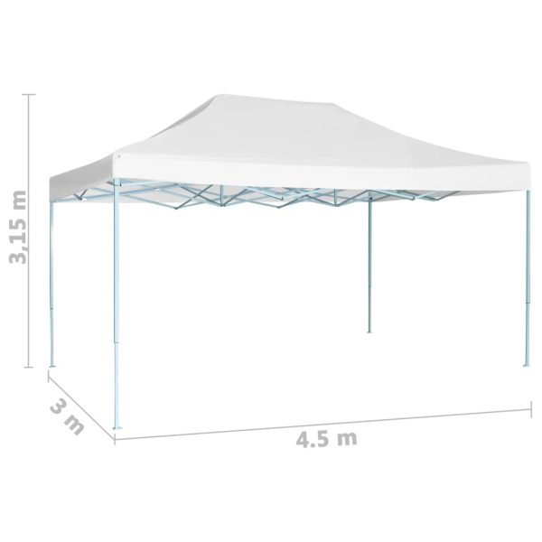 Tenda Per Feste Pieghevole 3x4,5 M Bianca - Image 5