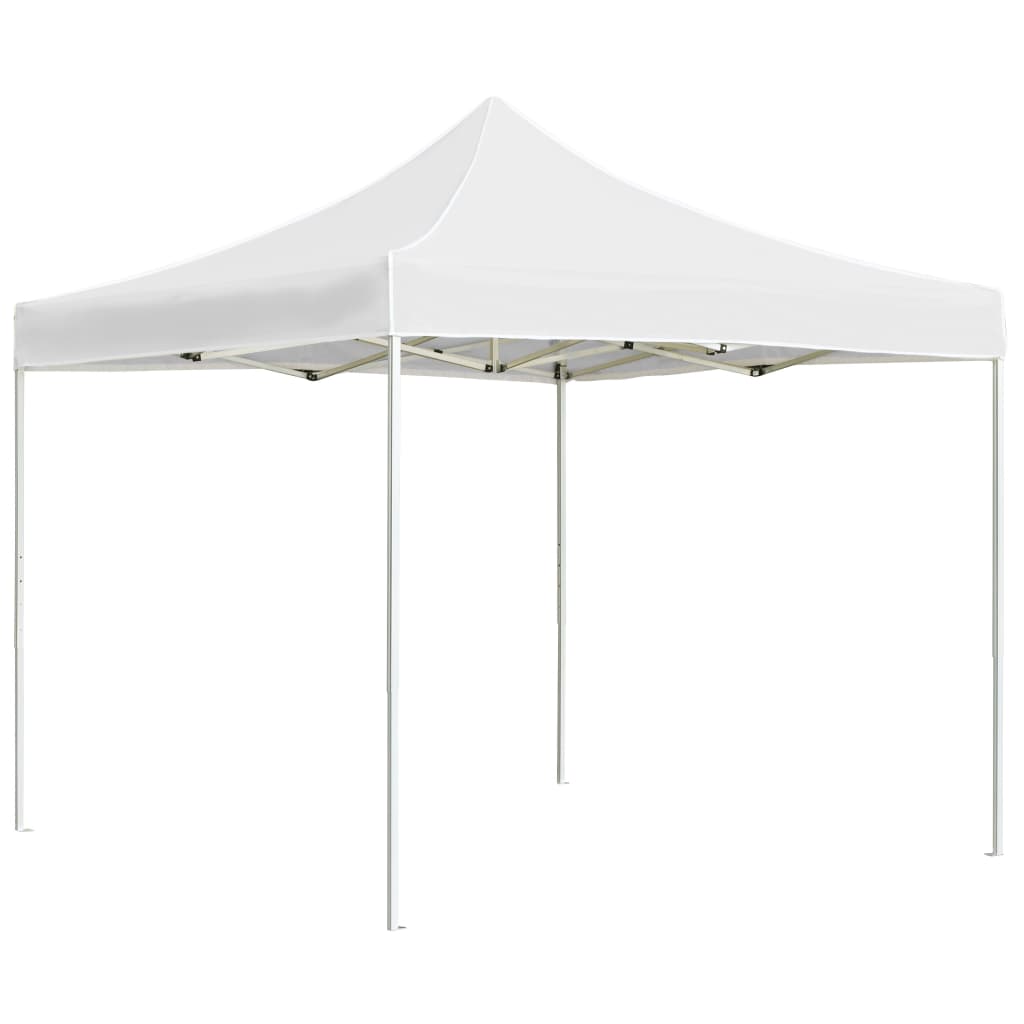 Gazebo Professionale Pieghevole Alluminio 2x2 M Bianco