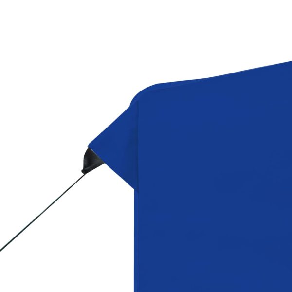 Gazebo Professionale Pieghevole Alluminio Con Pareti 2x2m Blu - Image 6