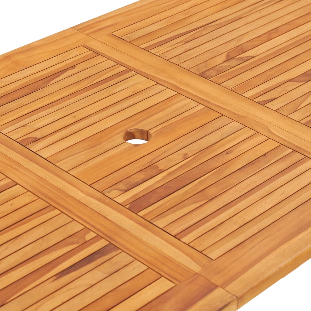 Set Da Pranzo Da Giardino 7 Pz Pieghevole In Massello Di Teak - Image 6