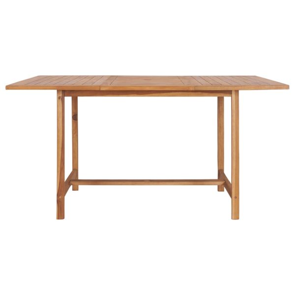 Tavolo Da Giardino 150x150x76 Cm In Legno Massello Di Teak - Image 3