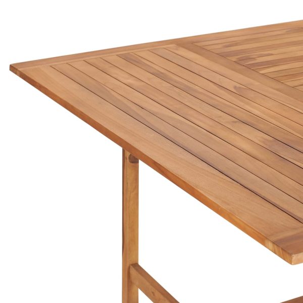 Tavolo Da Giardino 150x150x76 Cm In Legno Massello Di Teak - Image 5