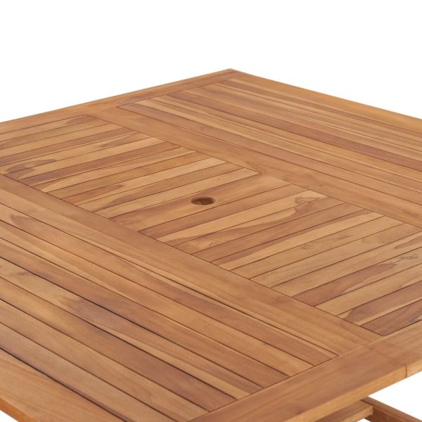 Tavolo Da Giardino 150x150x76 Cm In Legno Massello Di Teak - Image 6
