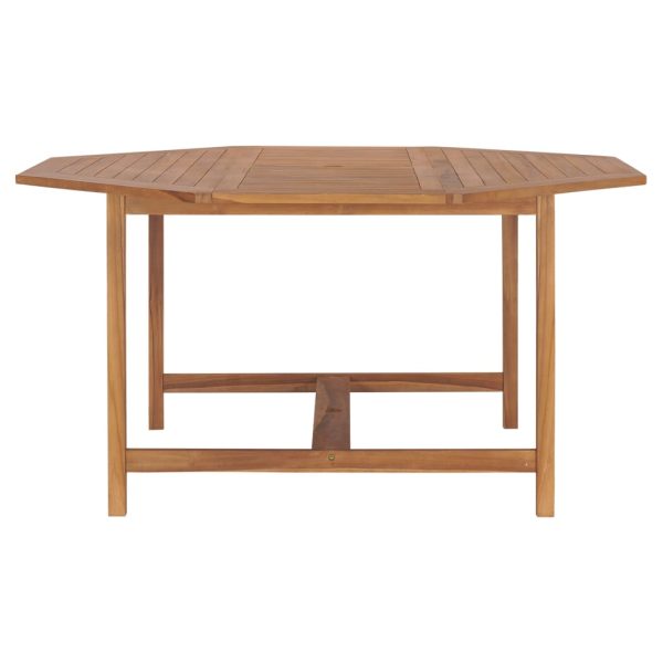 Tavolo Da Giardino 150x150x75 Cm In Legno Massello Di Teak - Image 3