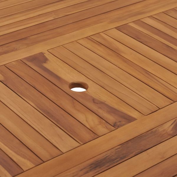 Tavolo Da Giardino 150x150x75 Cm In Legno Massello Di Teak - Image 6