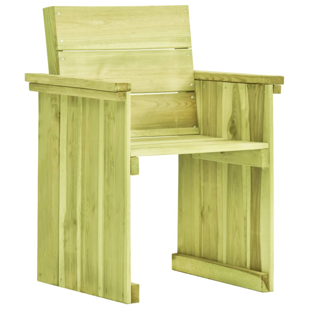 Sedia Da Giardino In Legno Di Pino Impregnato