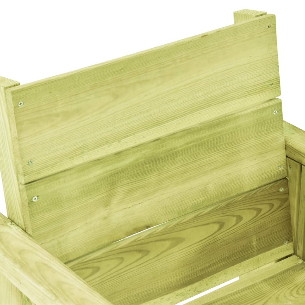 Sedia Da Giardino In Legno Di Pino Impregnato - Image 6