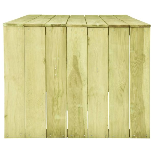Tavolo Da Giardino 220x101,5x80 Cm In Legno Di Pino Impregnato - Image 3