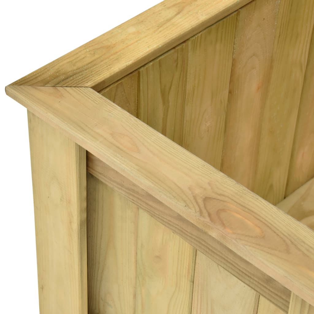 Fioriera Rialzata 196x50x50 Cm In Legno Di Pino Impregnato - Image 4