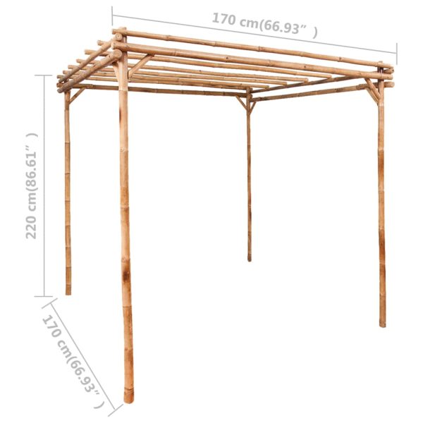 Pergolato In Bambù 170x170x220 cm - Image 4
