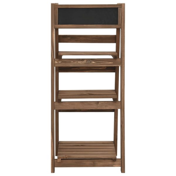 Piedistallo Piante 3 Livelli Con Lavagna 40x30x90cm Legno Abete - Image 2