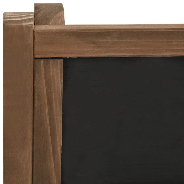 Piedistallo Piante 3 Livelli Con Lavagna 40x30x90cm Legno Abete - Image 5