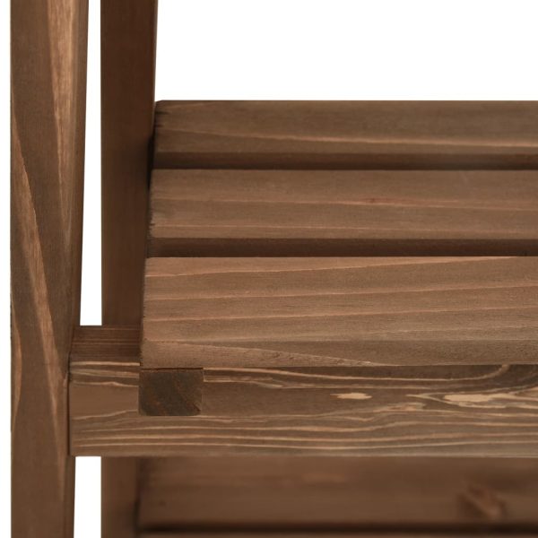 Piedistallo Piante 3 Livelli Con Lavagna 40x30x90cm Legno Abete - Image 6